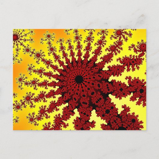 Cherry Firework Burst Postkarten (Vorderseite)