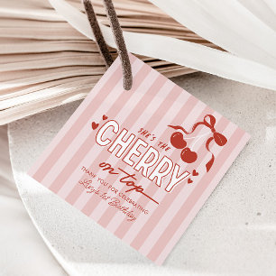 Cherry First Coquette Girls 1. Geburtstag Geschenkanhänger