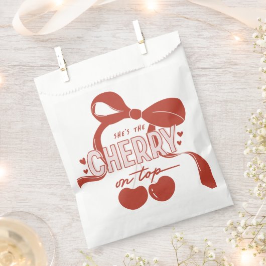 Cherry First Coquette Girls 1. Geburtstag Geschenktütchen (Ausgeschnitten)