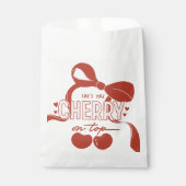 Cherry First Coquette Girls 1. Geburtstag Geschenktütchen (Vorderseite)