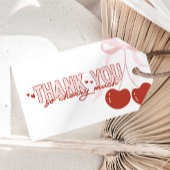 Cherry First Coquette Girls Birthday Favor Geschenkanhänger