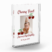 Cherry First Happy Geburtstag Foto Kinder modern r (Links)