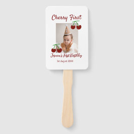 Cherry First Happy Geburtstag Foto Kinder modern r Fächer