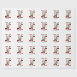 Cherry First Happy Geburtstag Foto Kinder modern r Geschenkpapier