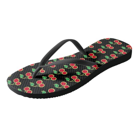 Cherry Flip Flops Sandals Badesandalen (Schrägansicht)