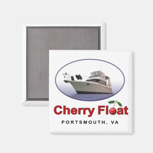 Cherry Float Magnet (Vorderseite/Rückseite)