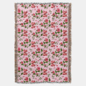 Cherry floral pattern Curtain Decke (Vorderseite Vertikal)