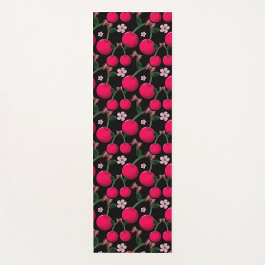Cherry floral pattern  yogamatte (Vorderseite)