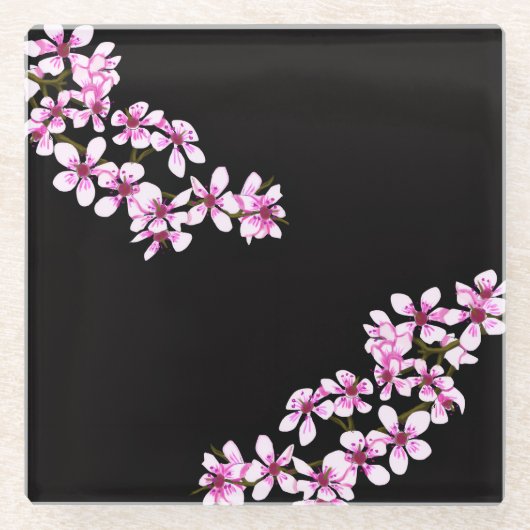 cherry flowers glasuntersetzer (Vorderseite)