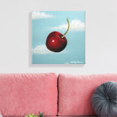Cherry Free Fall Canvas Print Leinwanddruck (Insitu (Wohnzimmer))