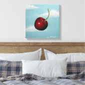 Cherry Free Fall Canvas Print Leinwanddruck (Insitu (Schlafzimmer))
