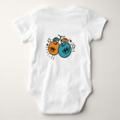 Cherry frucht Cartoon Muster Baby Strampler (Rückseite)