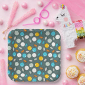 Cherry frucht Cartoon Muster Pappteller (Party)