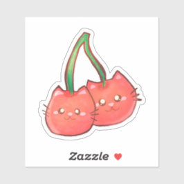 Cherry Fruchtkatzen Aufkleber