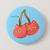 Cherry Fruchtkatzen Button (Vorderseite)