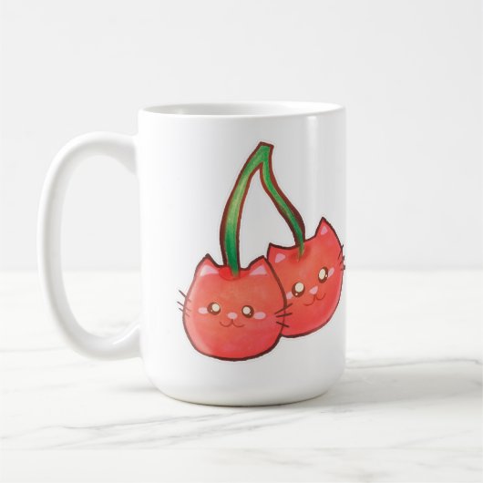 Cherry Fruchtkatzen Kaffeetasse (Links)
