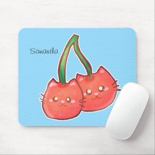 Cherry Fruchtkatzen Mousepad