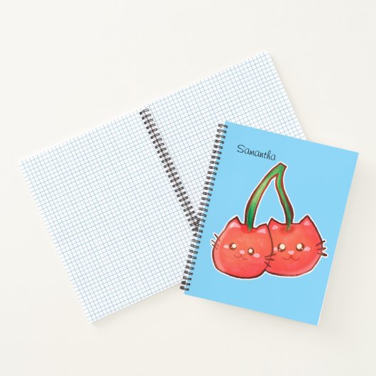 Cherry Fruchtkatzen Notizblock (Innenseite)