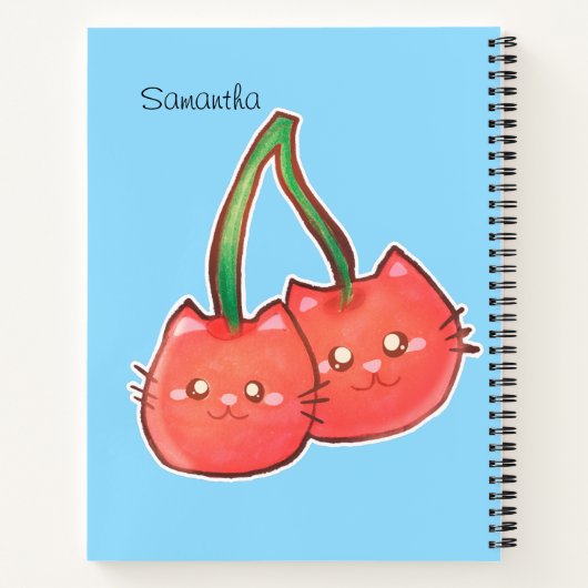 Cherry Fruchtkatzen Notizblock (Rückseite)