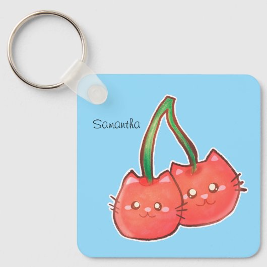 Cherry Fruchtkatzen Schlüsselanhänger (Vorderseite)