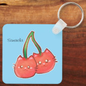 Cherry Fruchtkatzen Schlüsselanhänger (Rückseite)