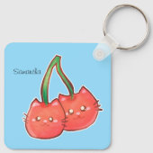 Cherry Fruchtkatzen Schlüsselanhänger (Rückseite)