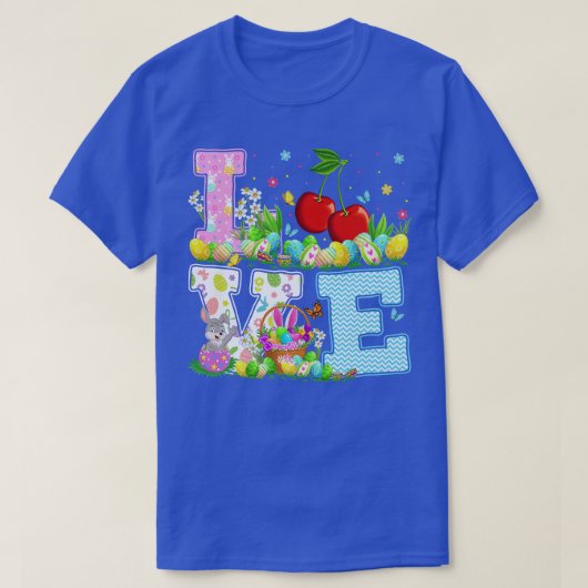 Cherry Fruehoster Eizelljagd Sonnige Liebe Kirsche T-Shirt (Design vorne)