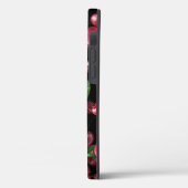 Cherry Fruit auf schwarz Case-Mate iPhone Hülle (Rückseite / Links)