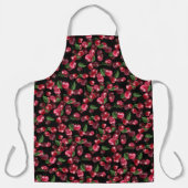 Cherry Fruit auf schwarz Schürze (Vorderseite)