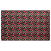 Cherry Fruit auf schwarz Stoff (Yard (91,4 cm))