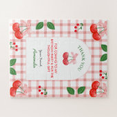 Cherry Fruit First Birthday Party Gift Girl Puzzle (Horizontal)