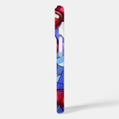 Cherry Fruit Hartglas Monogramm Case-Mate iPhone Hülle (Rückseite / Links)