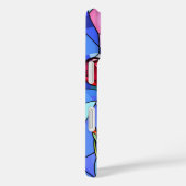 Cherry Fruit Hartglas Monogramm Case-Mate iPhone Hülle (Rückseite / Rechts)