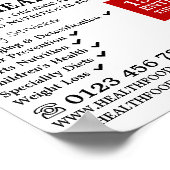 Cherry Fruit, Health Food Store Advertising Poster (Ecke)