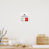 Cherry Fruit, Health Food Store Advertising Poster (Küche)