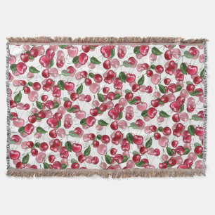 Cherry Fruit-Muster Decke
