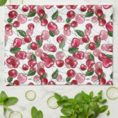 Cherry Fruit-Muster Geschirrtuch (Gefaltet)