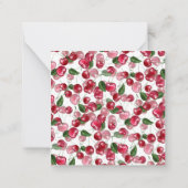 Cherry Fruit-Muster Mitteilungskarte (Rückseite)