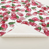 Cherry Fruit-Muster Sherpadecke (3/4)