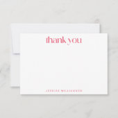 Cherry Fruit Red Pink Niedliche Dusche Dankeskarte (Vorderseite)