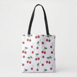 Cherry Fruit Repeat Pattern Design Tasche
