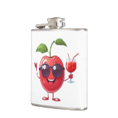Cherry Fun Freude Urlaub Tropische Getränke Party Flachmann (Links)
