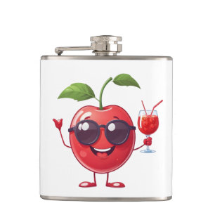 Cherry Fun Freude Urlaub Tropische Getränke Party Flachmann