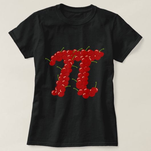 Cherry Funny Pi Day Pie T-Shirt (Design vorne)