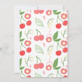 Cherry Geburtstagsdusche Einladung (Rückseite)