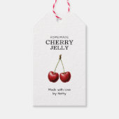 Cherry Gelee Label für Ihre hausgemachten Rezepte! Geschenkanhänger (Vorderseite)