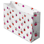 Cherry Geschenkpapier Große Geschenktüte (Rückseite Schrägansicht)