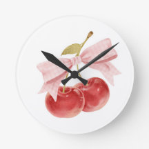 Cherry Girl-Dekoration, rosa Coquette Bow Cherry