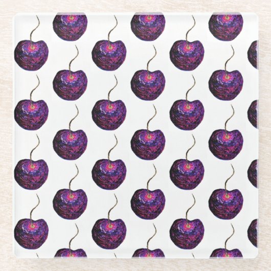 Cherry Glass Untersetzer (Vorderseite)