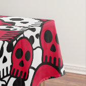 Cherry Gothic Skull Muster Print Tischdecke (Beispiel)